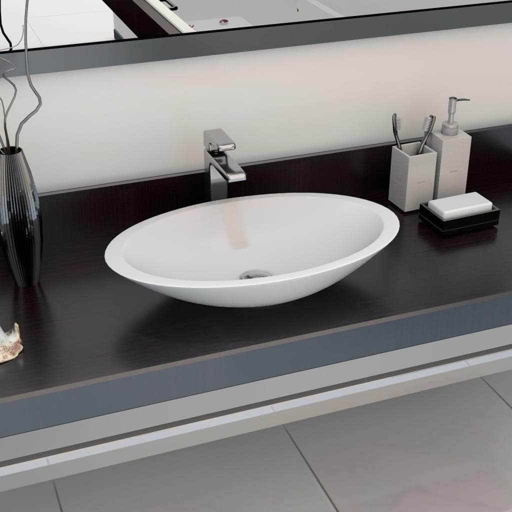 Wash Basin Mineral Cast/marble Cast White