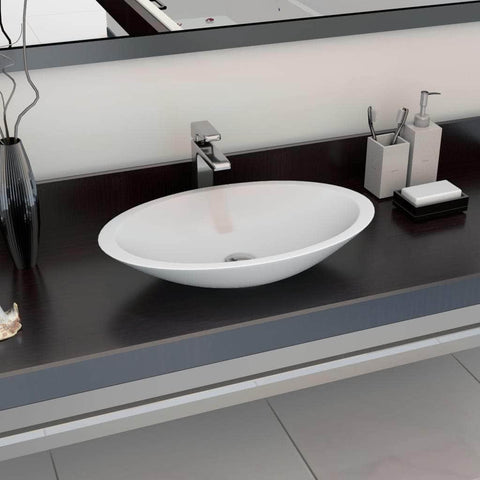 Wash Basin Mineral Cast/marble Cast White