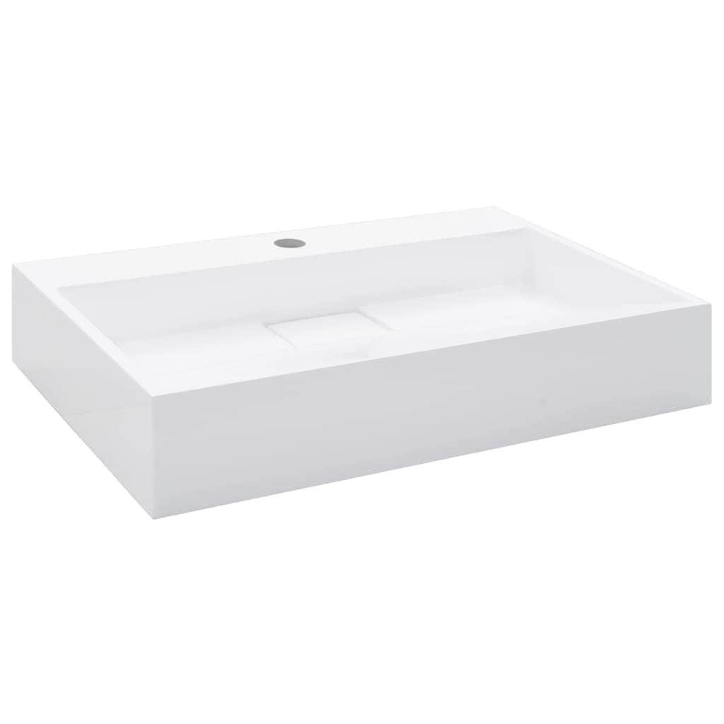 Wash Basin Mineral Cast/Marble Cast -White