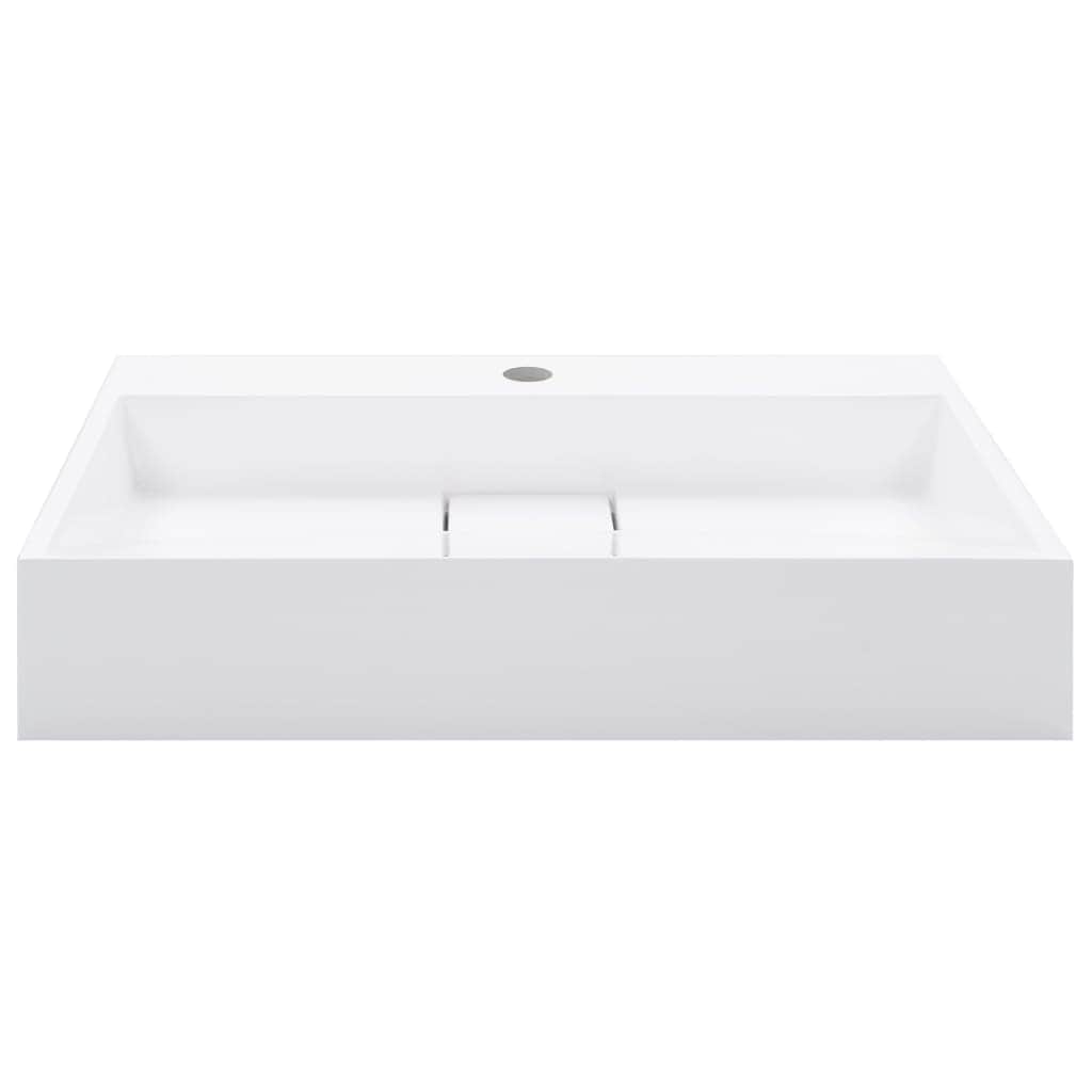 Wash Basin Mineral Cast/Marble Cast -White