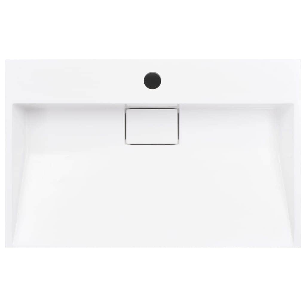 Wash Basin Mineral Cast/Marble Cast -White