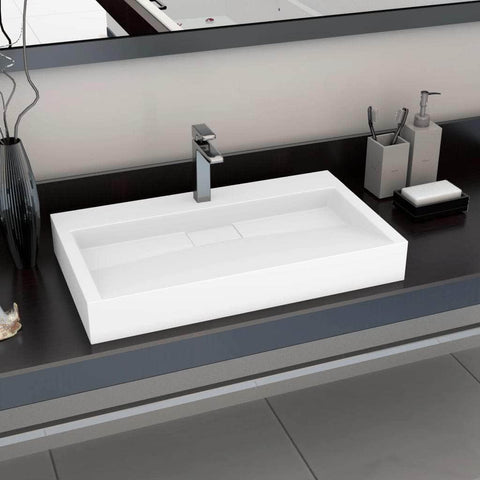 Wash Basin  Mineral Cast/Marble Cast , White