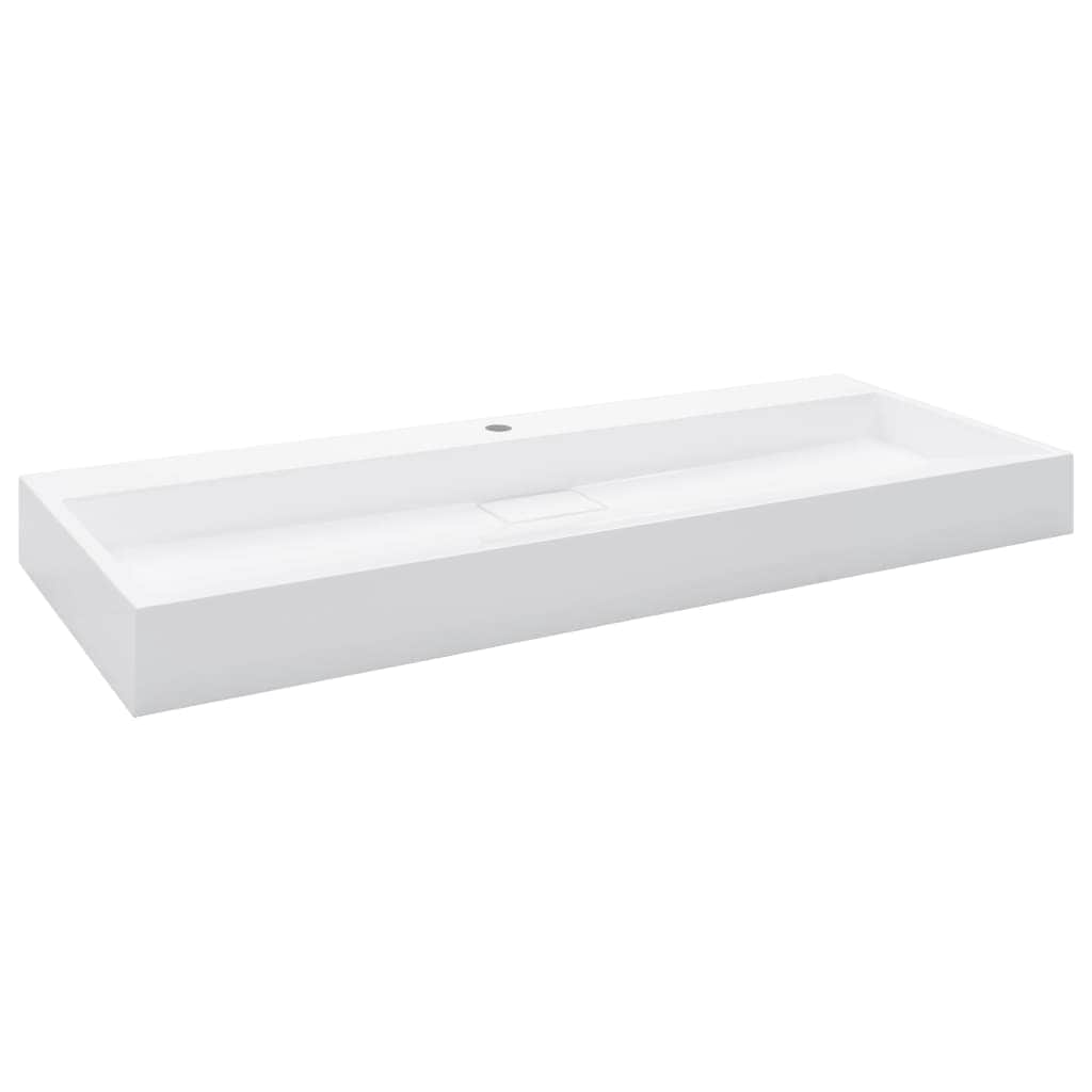 Wash Basin Mineral Cast/Marble Cast--White