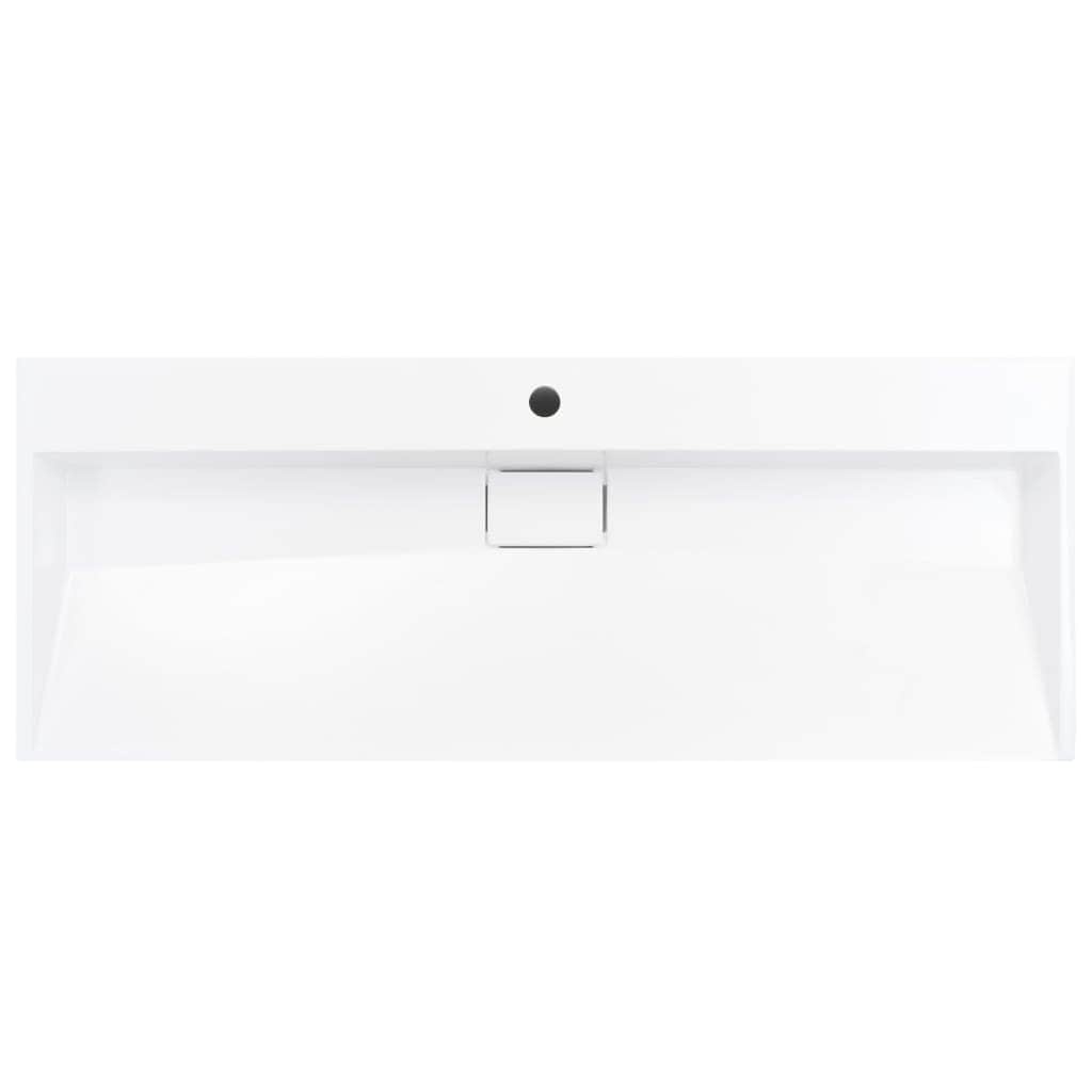 Wash Basin Mineral Cast/Marble Cast--White