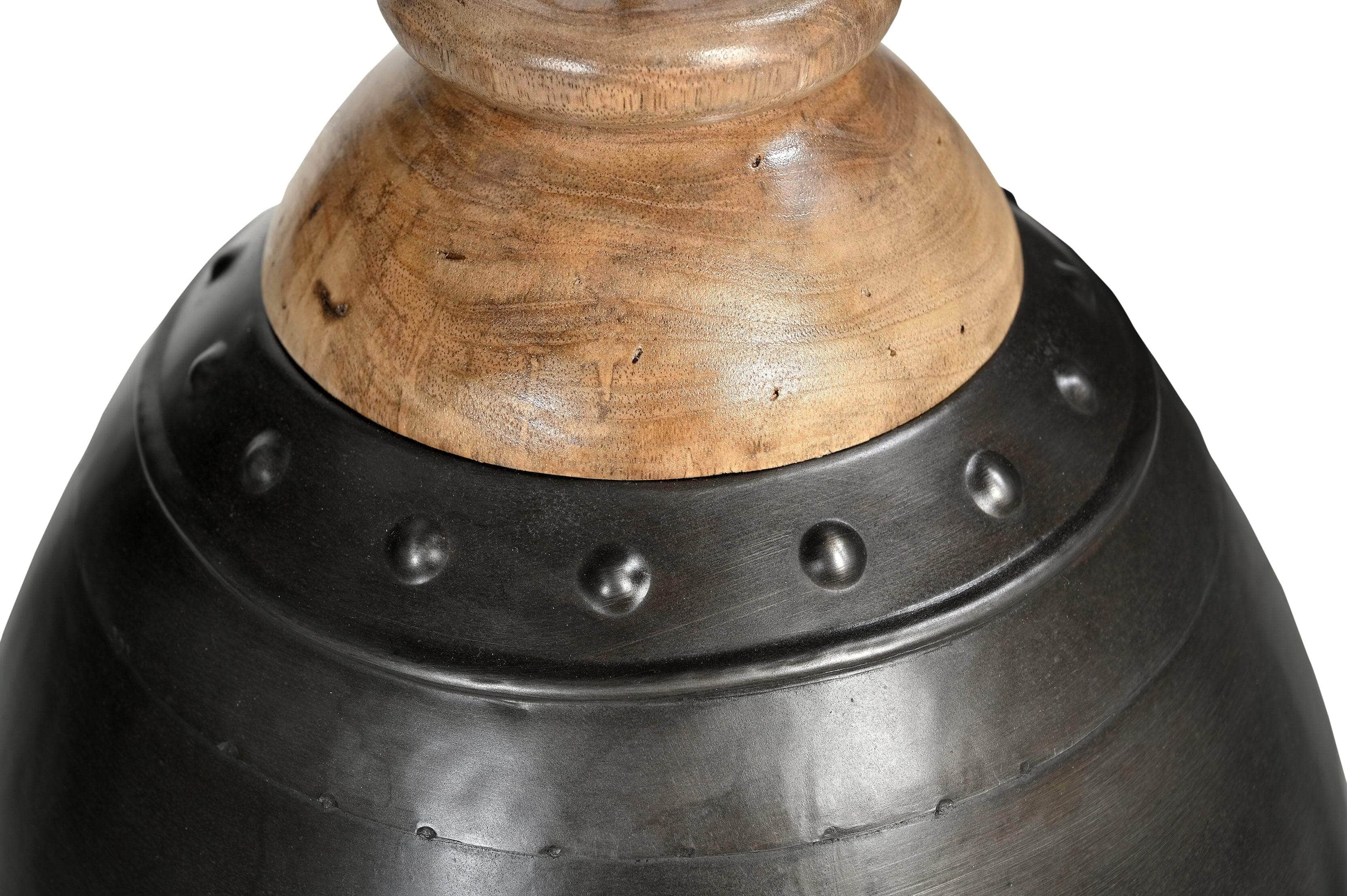 Washed Iron And Wood Lampshade