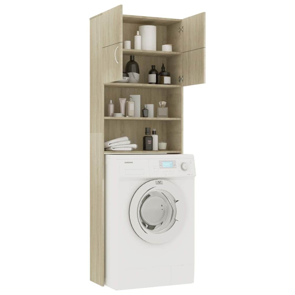 Washing Machine Cabinet Sonoma Oak Chipboard