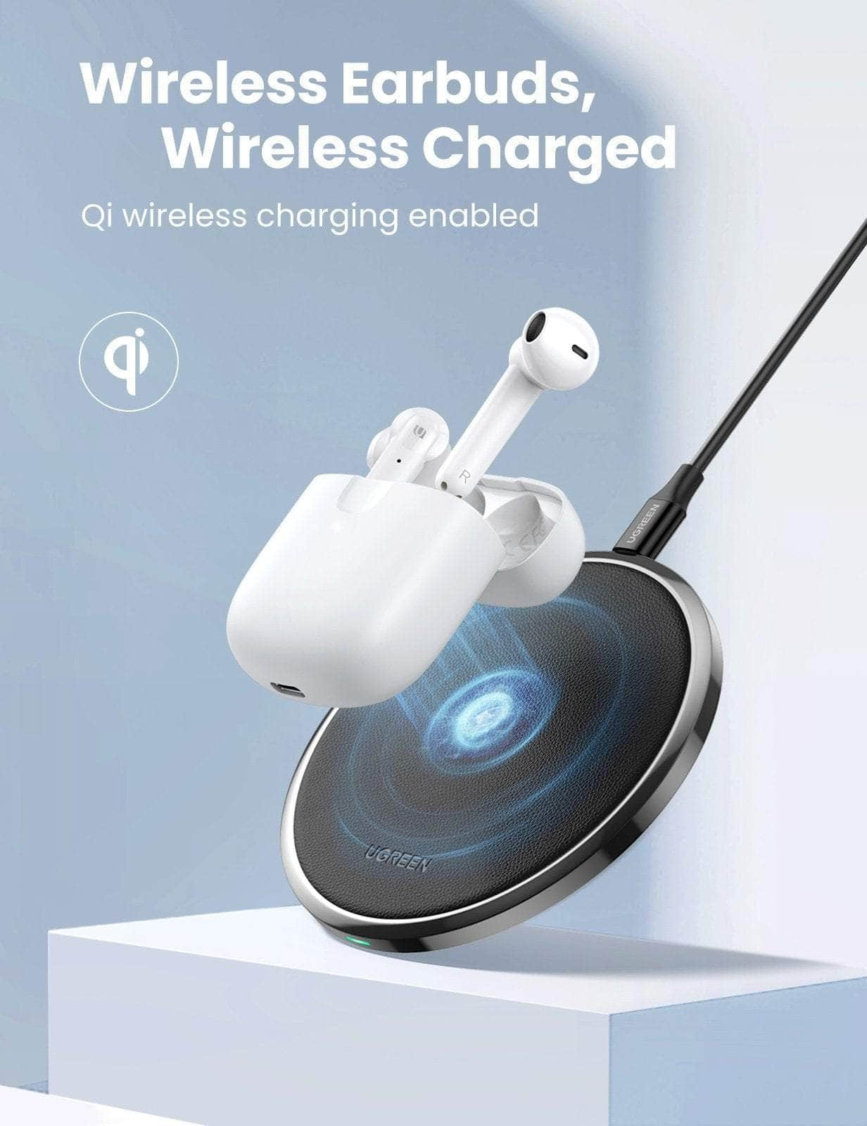 waterproof  Wireless Earbuds-white