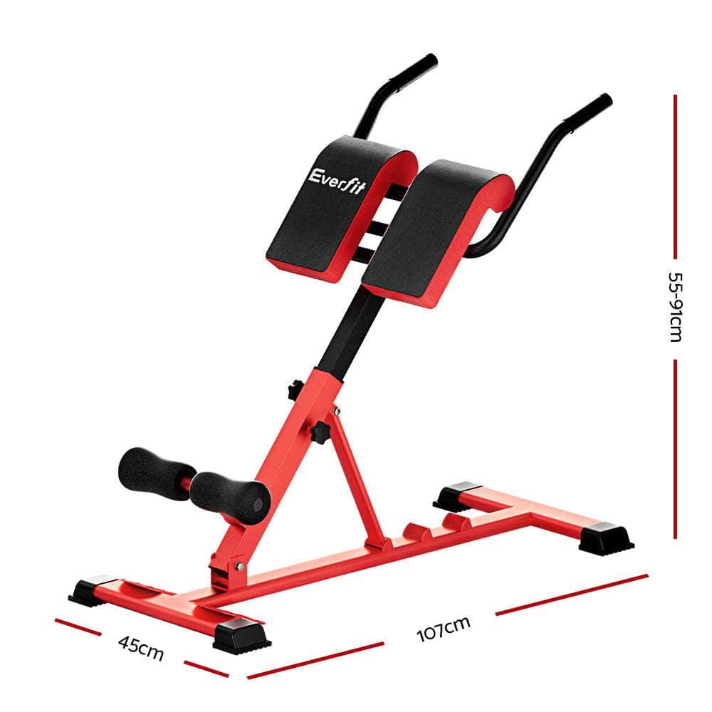 Weight Bench Adjustable Roman Chair 10 In 1 Home Gym Fitness 200Kg with 200Kg
