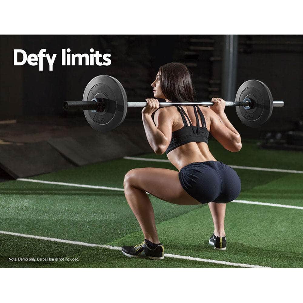 Weight Plates Standard 2X 10Kg Barbell Plate Weight Lifting