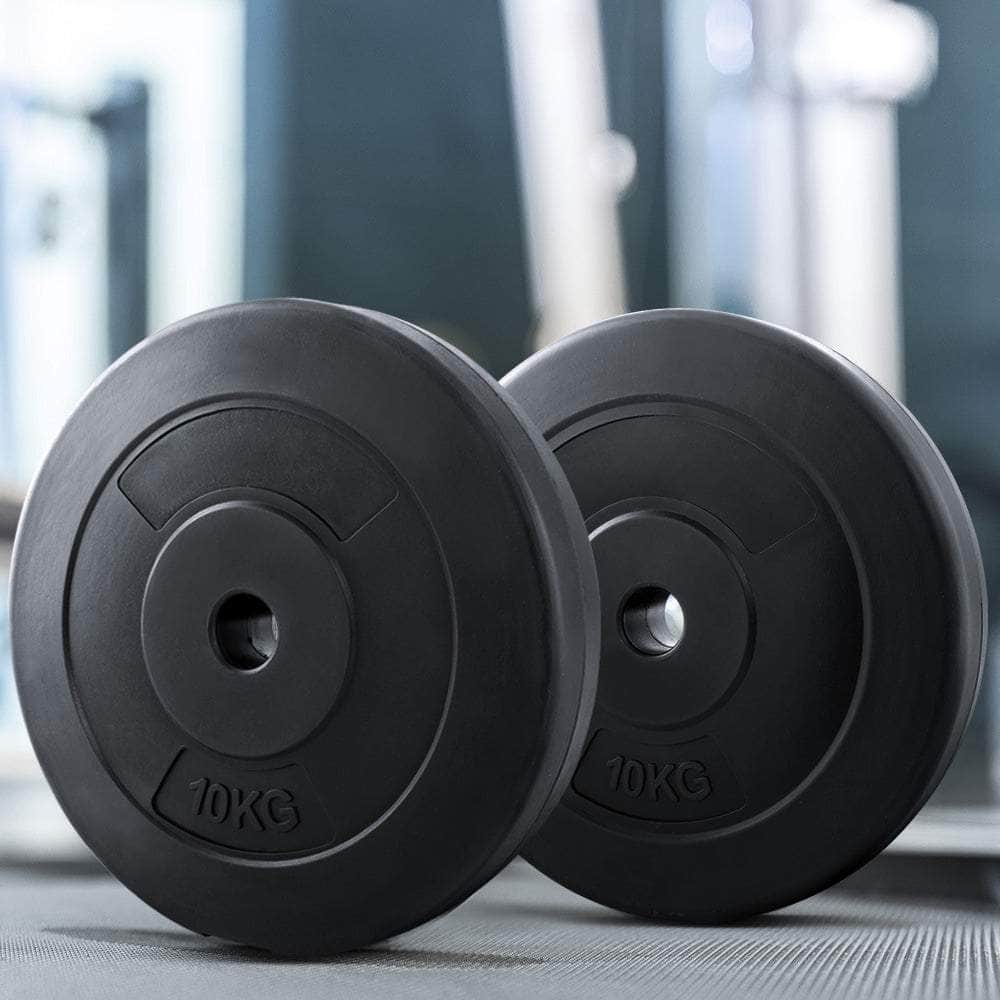 Weight Plates Standard 2X 10Kg Barbell Plate Weight Lifting