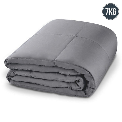 Weighted Blanket Heavy Quilt Doona 7Kg - Grey