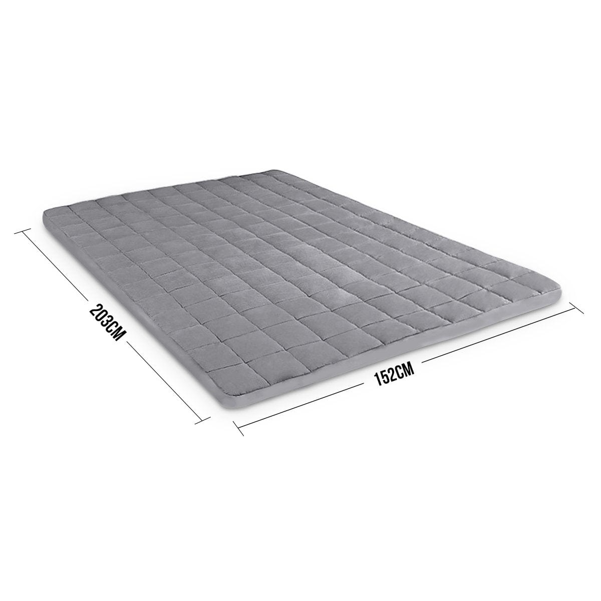 Weighted Blanket Heavy Quilt Doona 7Kg - Grey