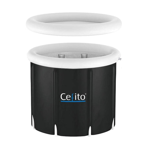 Weisshorn Portable Ice Bath Tub 70x80cm - Inflatable Folding Spa & Massage