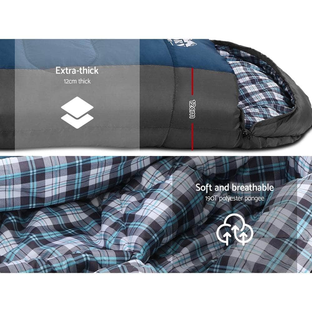 Weisshorn Sleeping Bag Bags Single Camping Hiking -20Ã‚Â°C to 10Ã‚Â°C Tent Winter Thermal