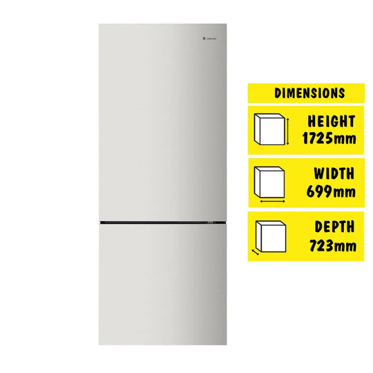 Westinghouse -425L Bottom Mount Fridge (Silver) [Right]