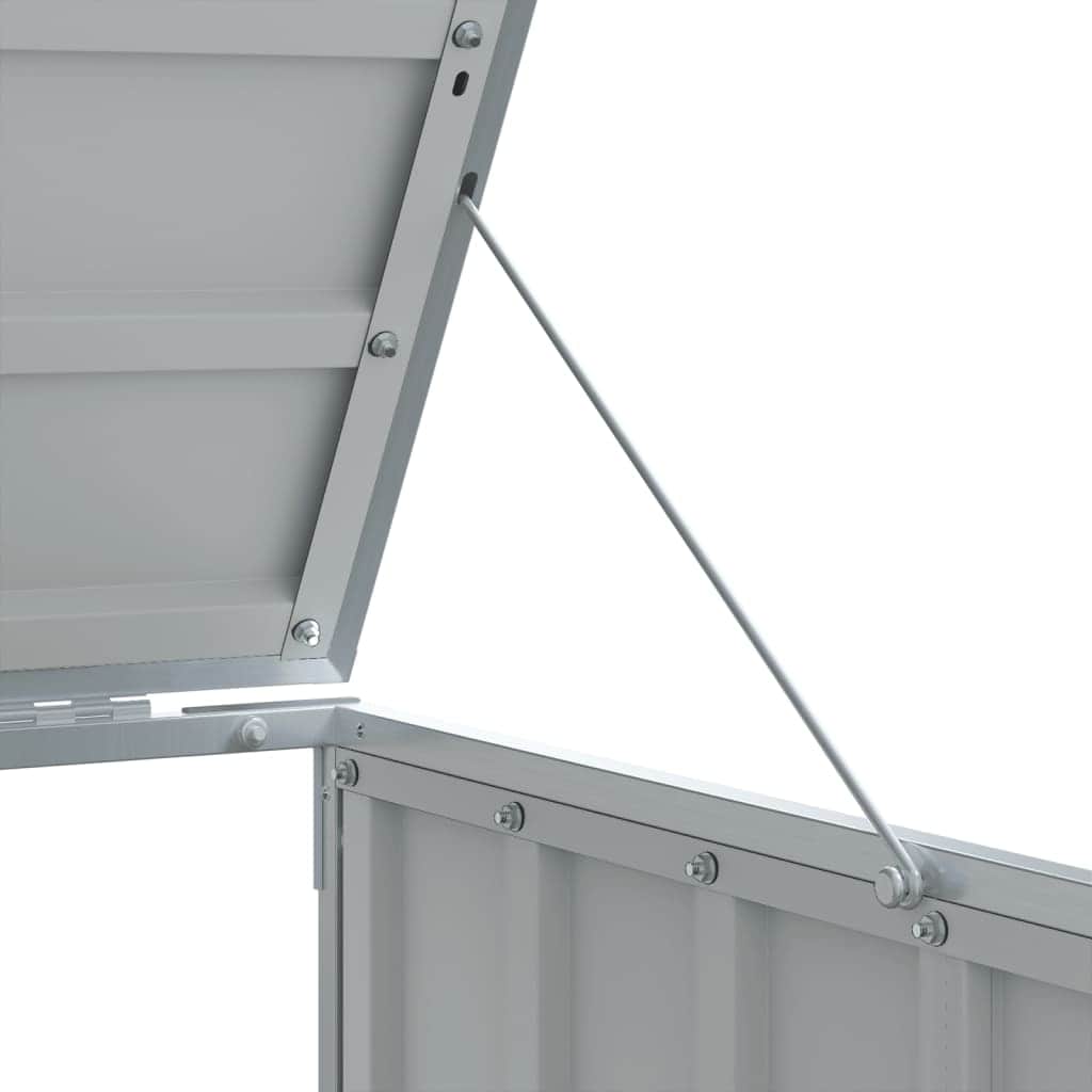 Wheelie Bin Storage for Double Bins Rubbish Trash Can Shed Grey Steel - Versatile and Stylish
