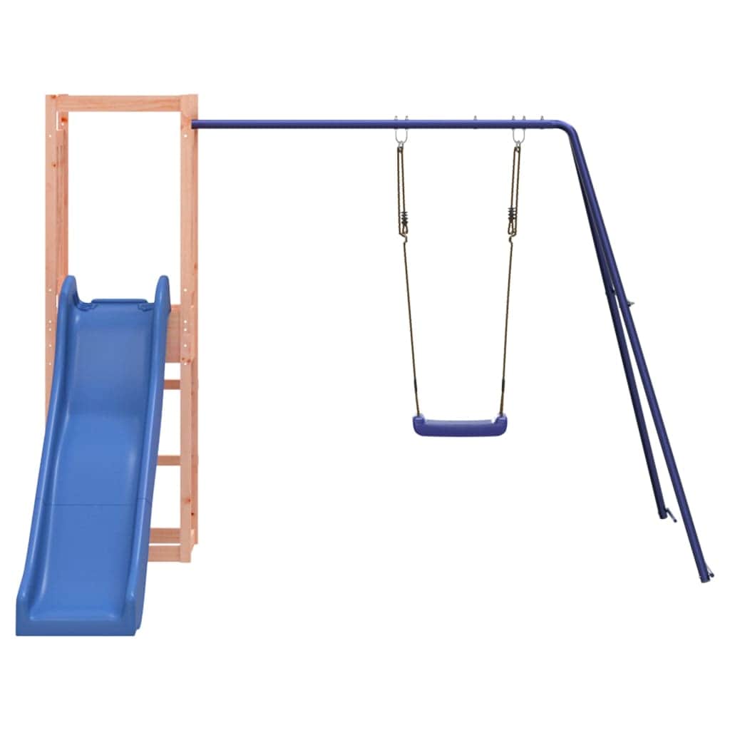 Whimsical Woodland Adventure: Slide, Swing & Playhouse Delight
