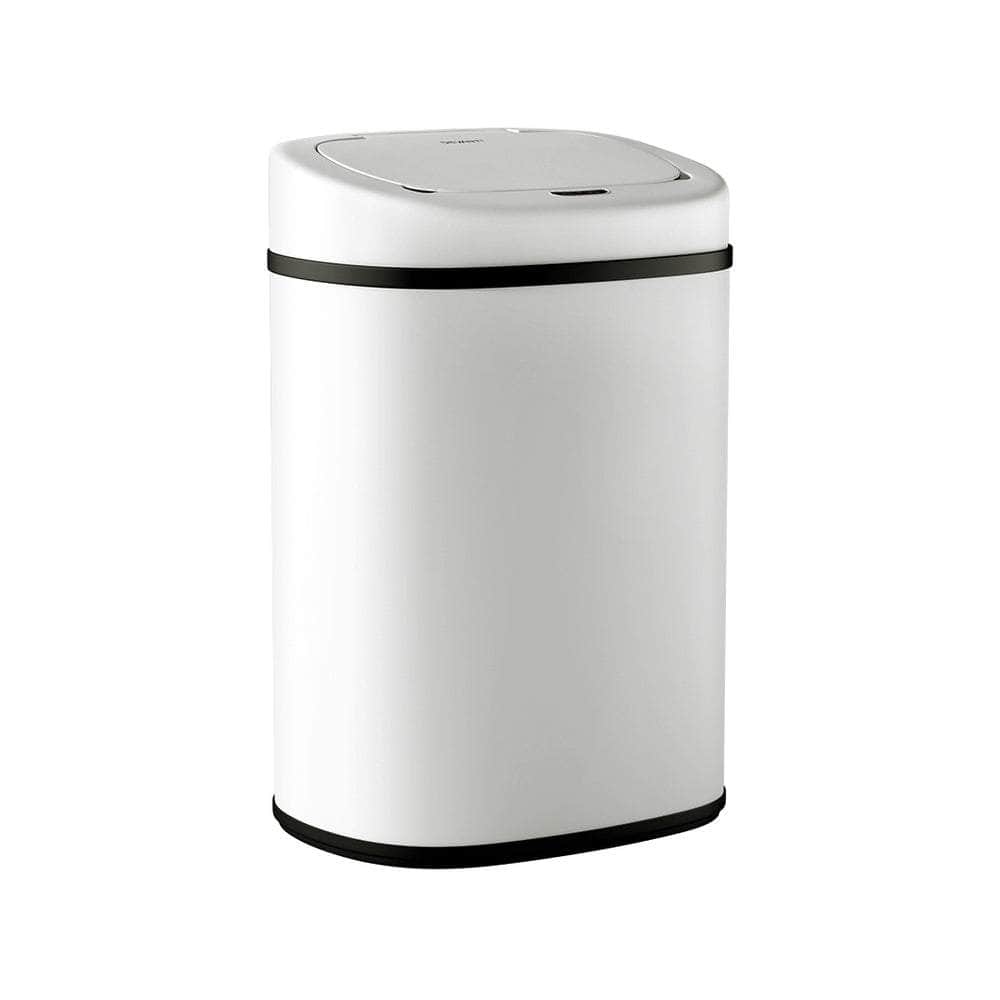 White/Black 82L Motion Sensor Bin Rubbish Waste