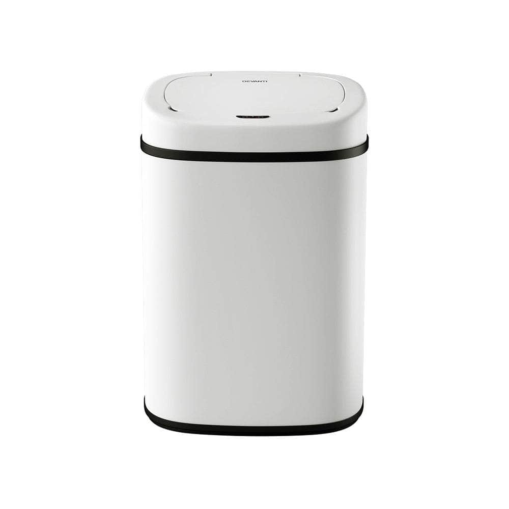 White/Black 82L Motion Sensor Bin Rubbish Waste