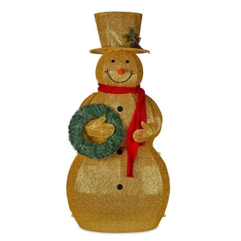 White Christmas Snowman with Lights 150cm
