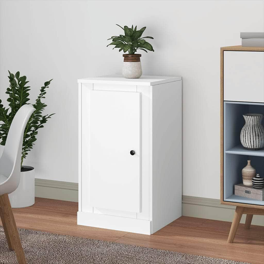 White Elegance: Modern Engineered Wood Sideboard