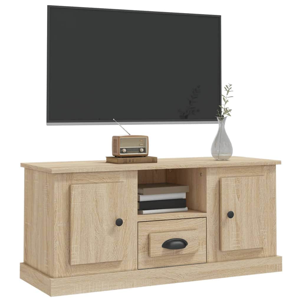 White Engineered Wood TV Cabinet for a Stylish Home