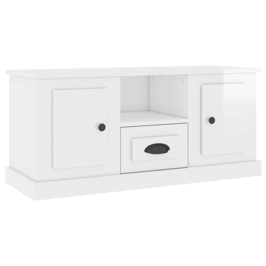White Engineered Wood TV Cabinet for a Stylish Home