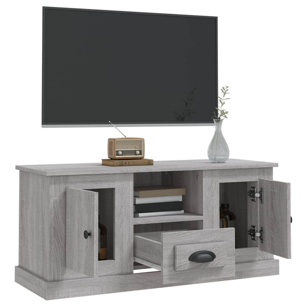White Engineered Wood TV Cabinet for a Stylish Home