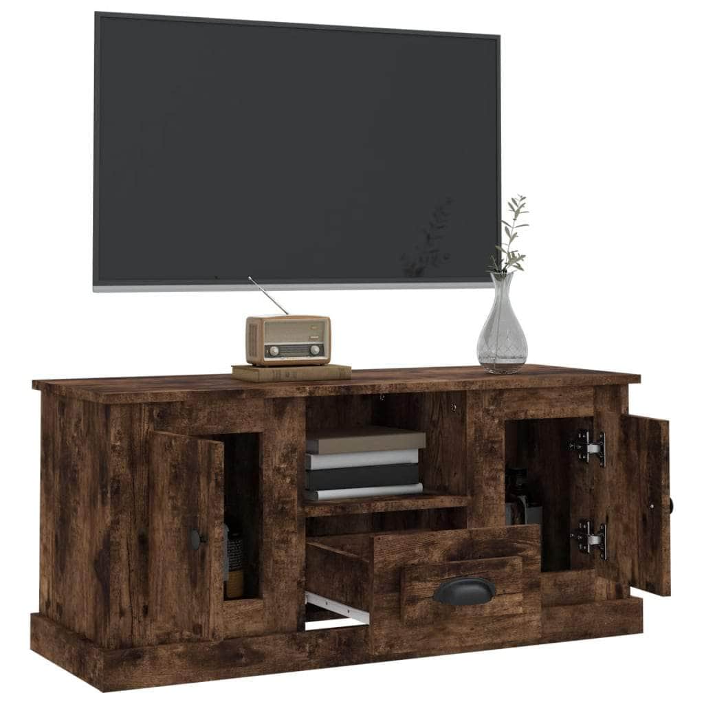 White Engineered Wood TV Cabinet for a Stylish Home