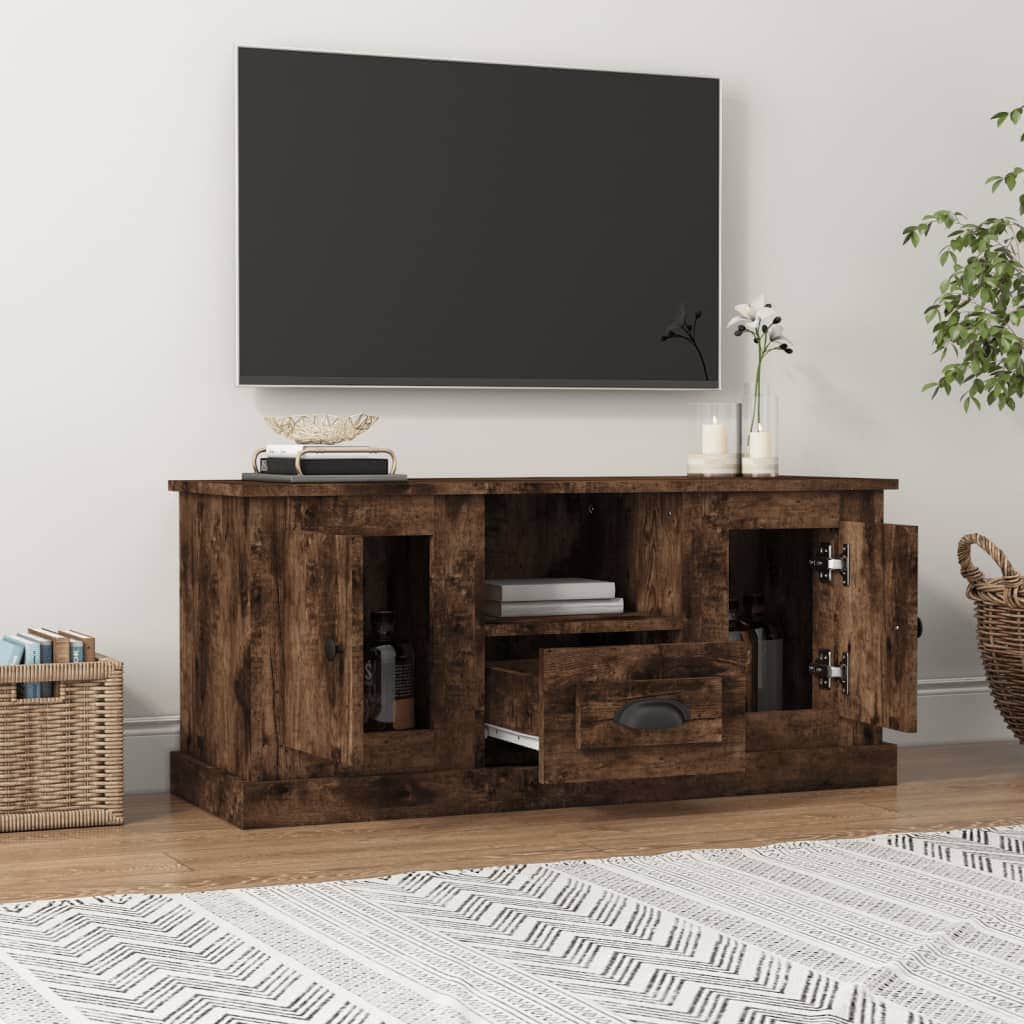 White Engineered Wood TV Cabinet for a Stylish Home