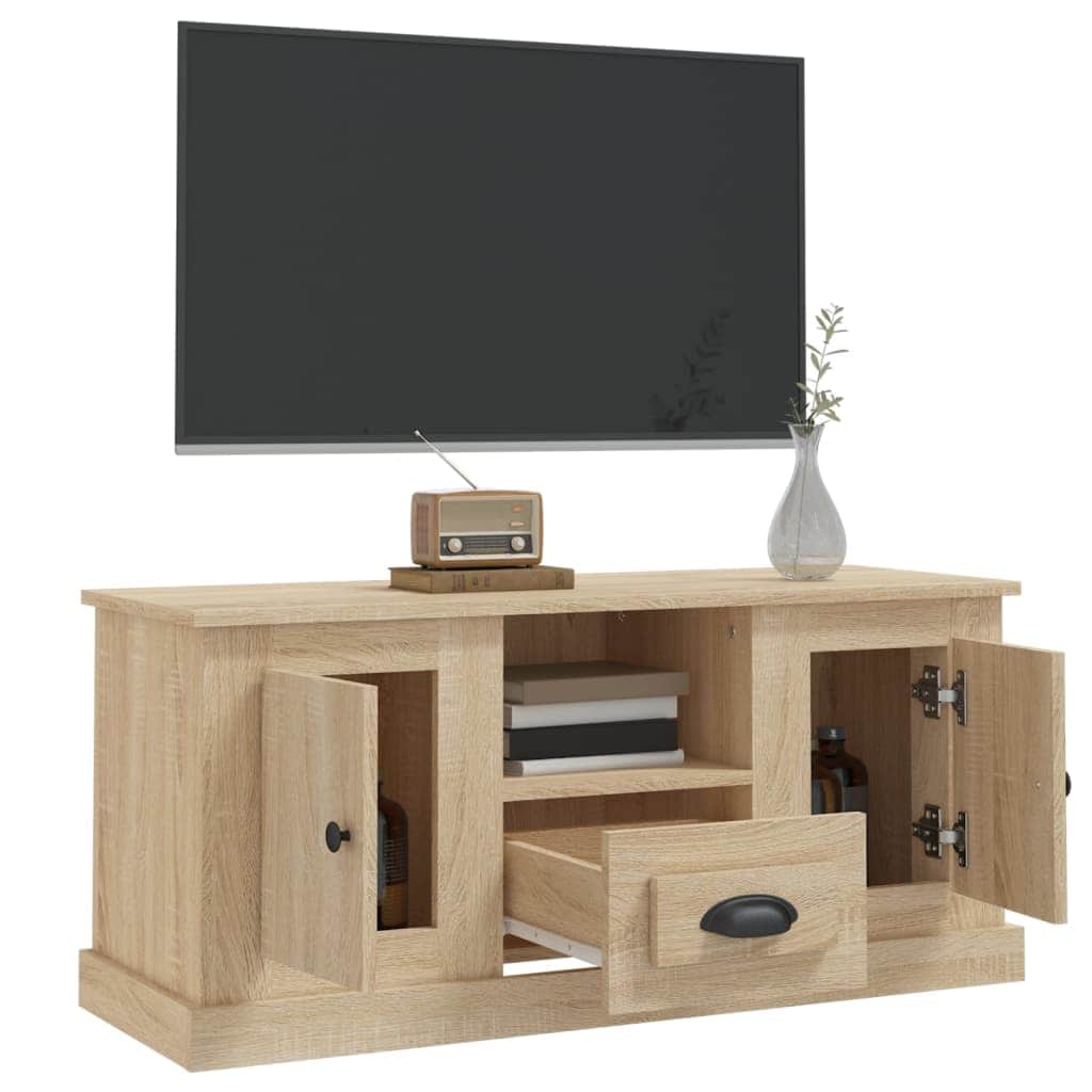 White Engineered Wood TV Cabinet for a Stylish Home