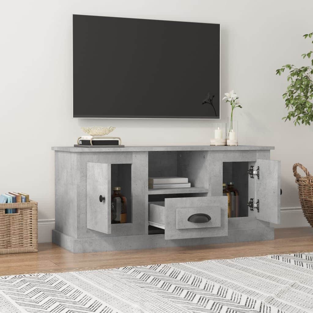 White Engineered Wood TV Cabinet for a Stylish Home
