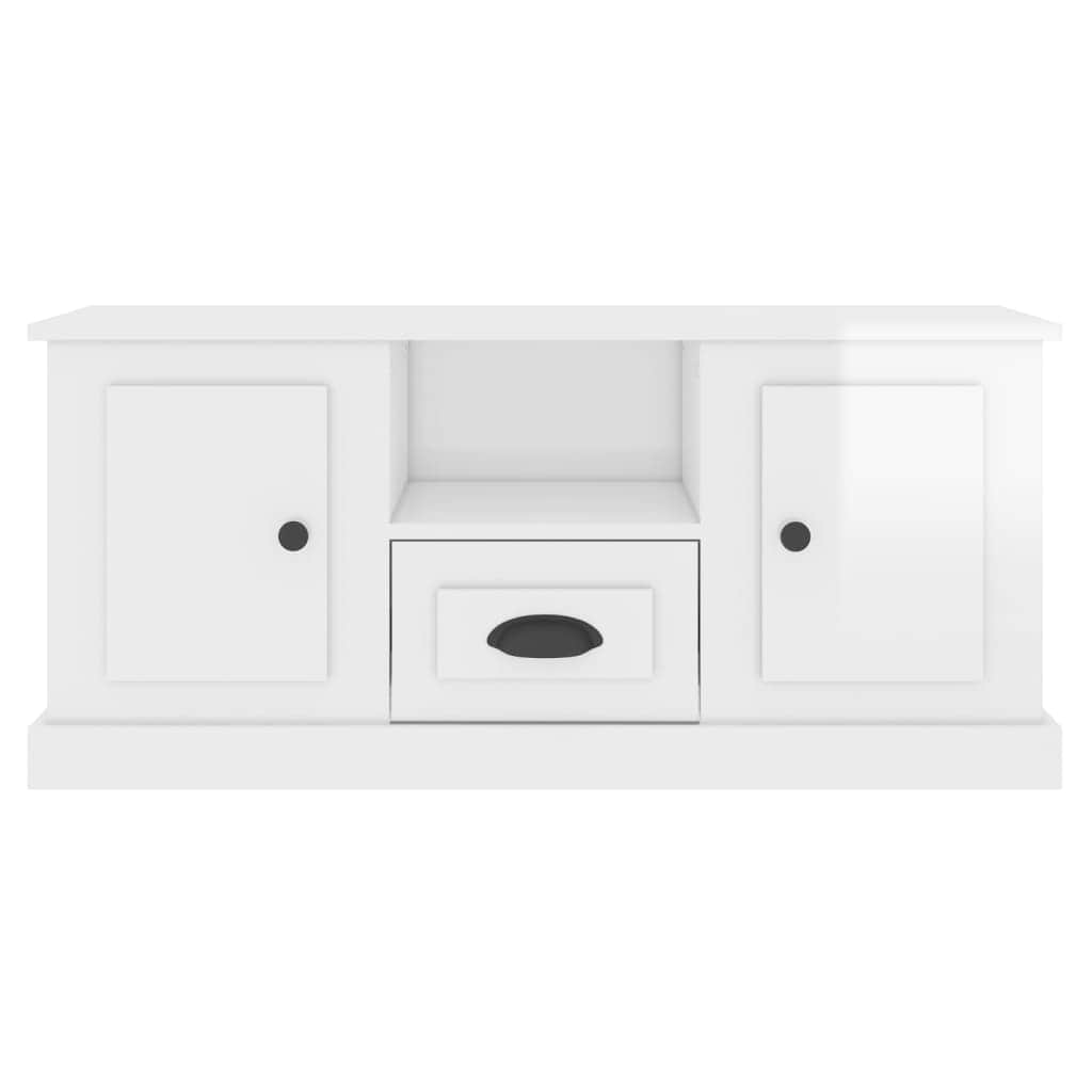 White Engineered Wood TV Cabinet for a Stylish Home