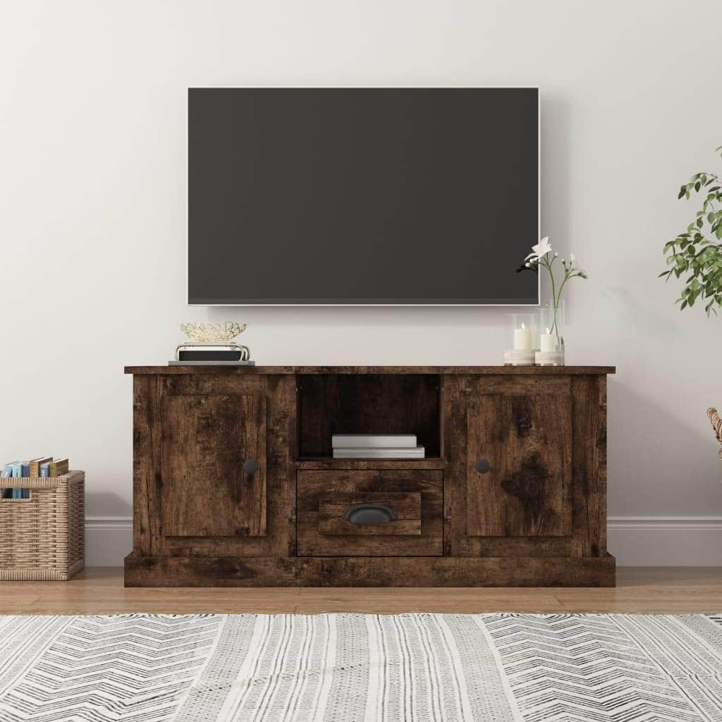 White Engineered Wood TV Cabinet for a Stylish Home
