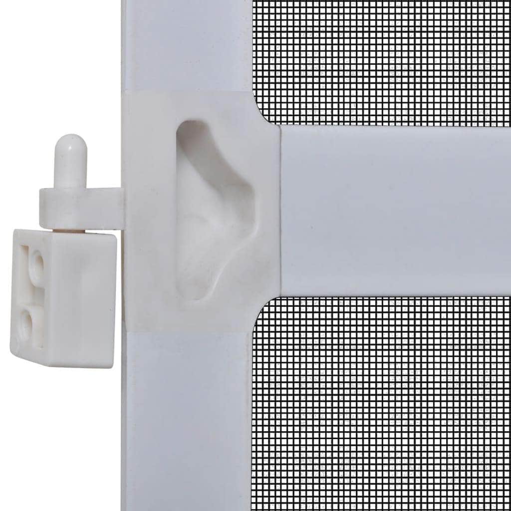 White-Hinged Insect Screen for Doors S
