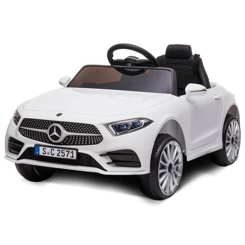 White Mercedes Benz CLS 350 Kids Electric Ride-On Car with Remote