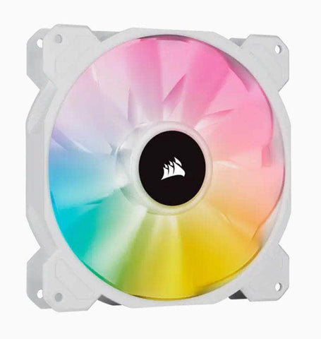 White Sp140 Rgb Elite, 140Mm Rgb Led Fan With Airguide, Single Pack