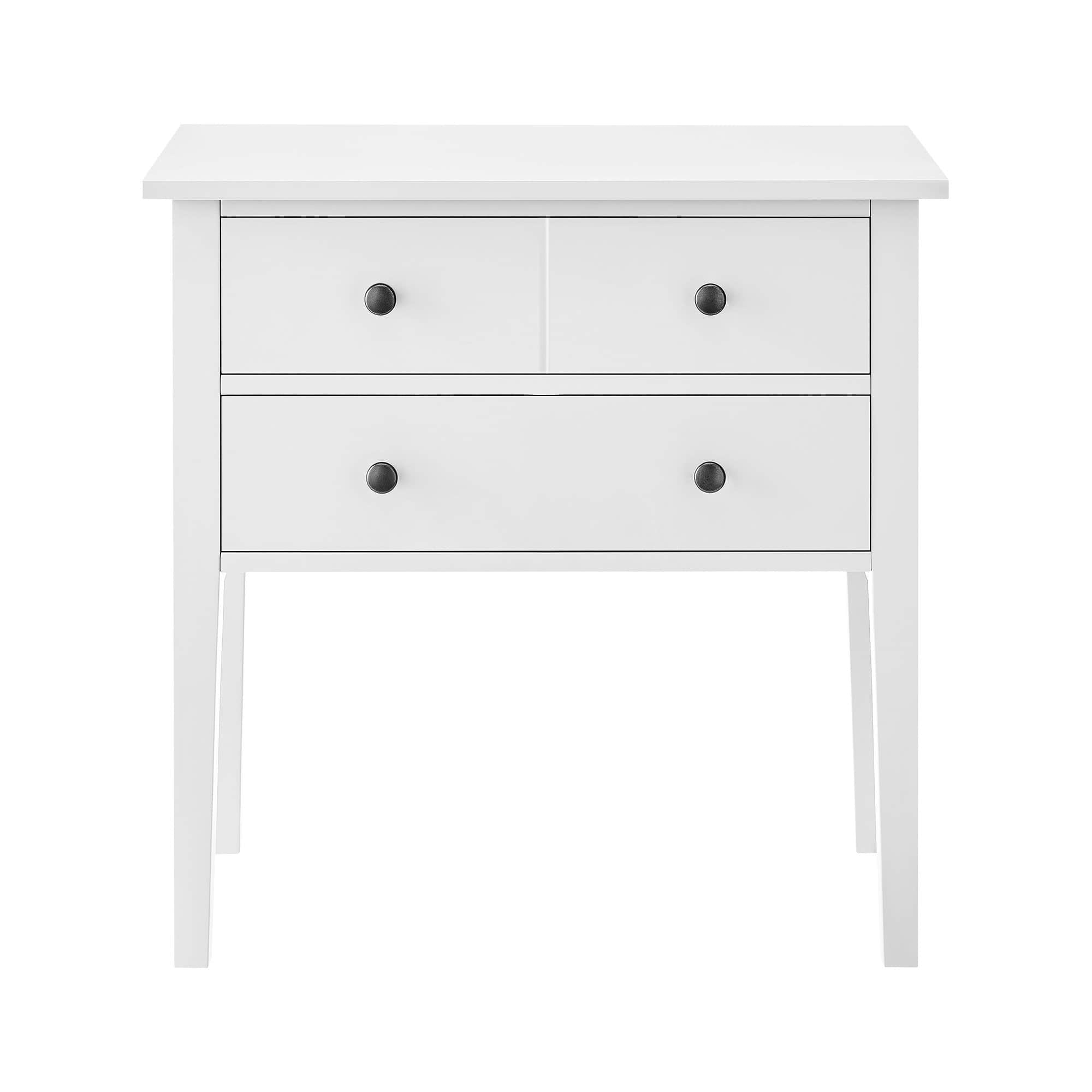 White Sven Nightstand Sleek Bedside Table