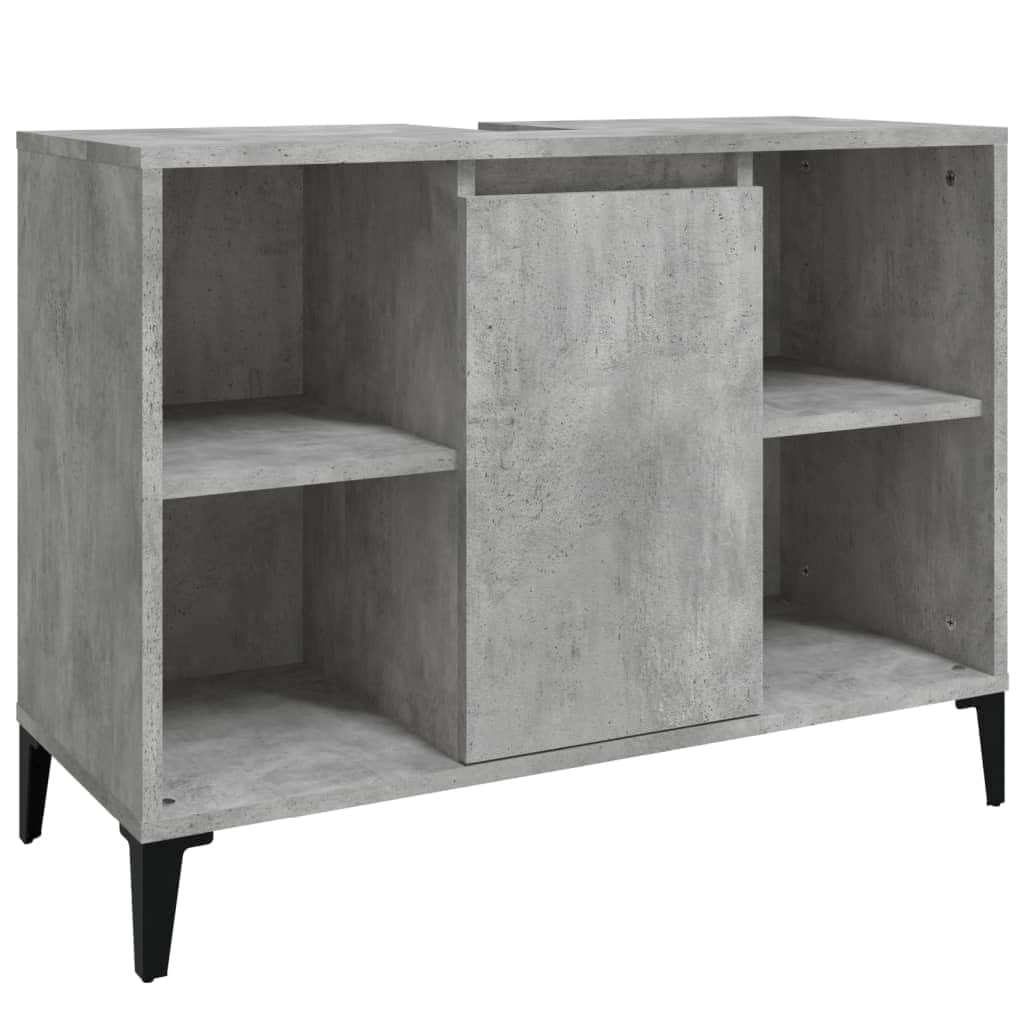 White Tinted Engineered Wooden Basin Organizer