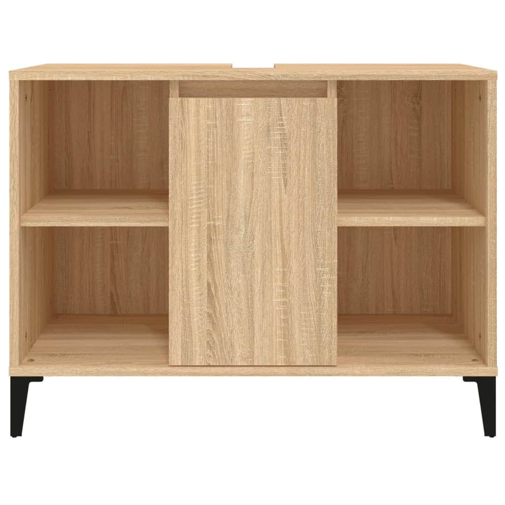 White Tinted Engineered Wooden Basin Organizer