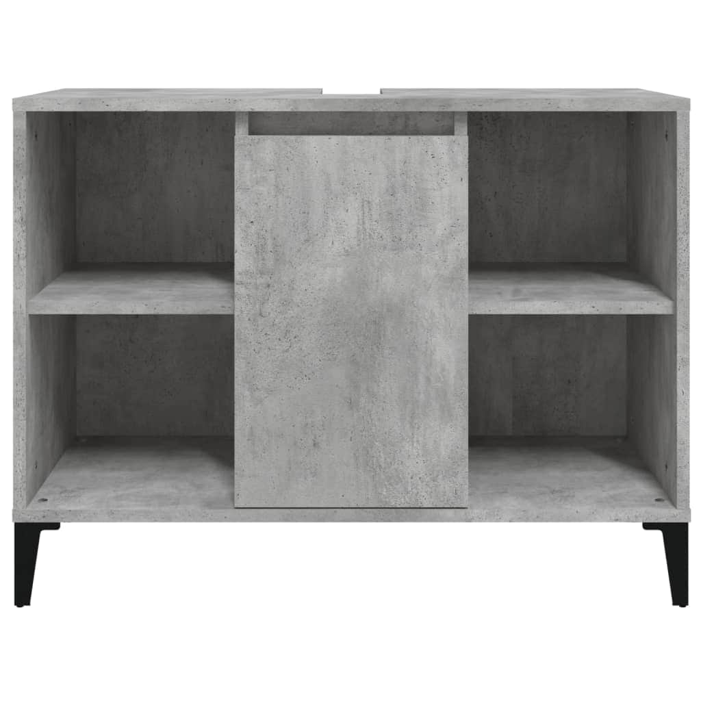White Tinted Engineered Wooden Basin Organizer
