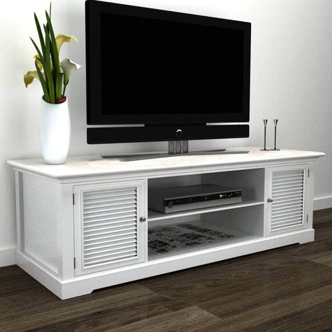 White Wooden Tv Stand