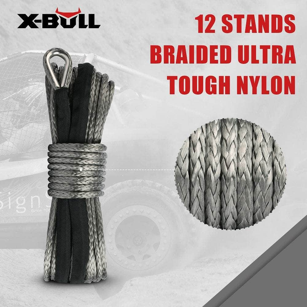 Winch Rope 5.5mm x 13m Dyneema Synthetic Rope Tow Recovery Offroad 4wd4x4