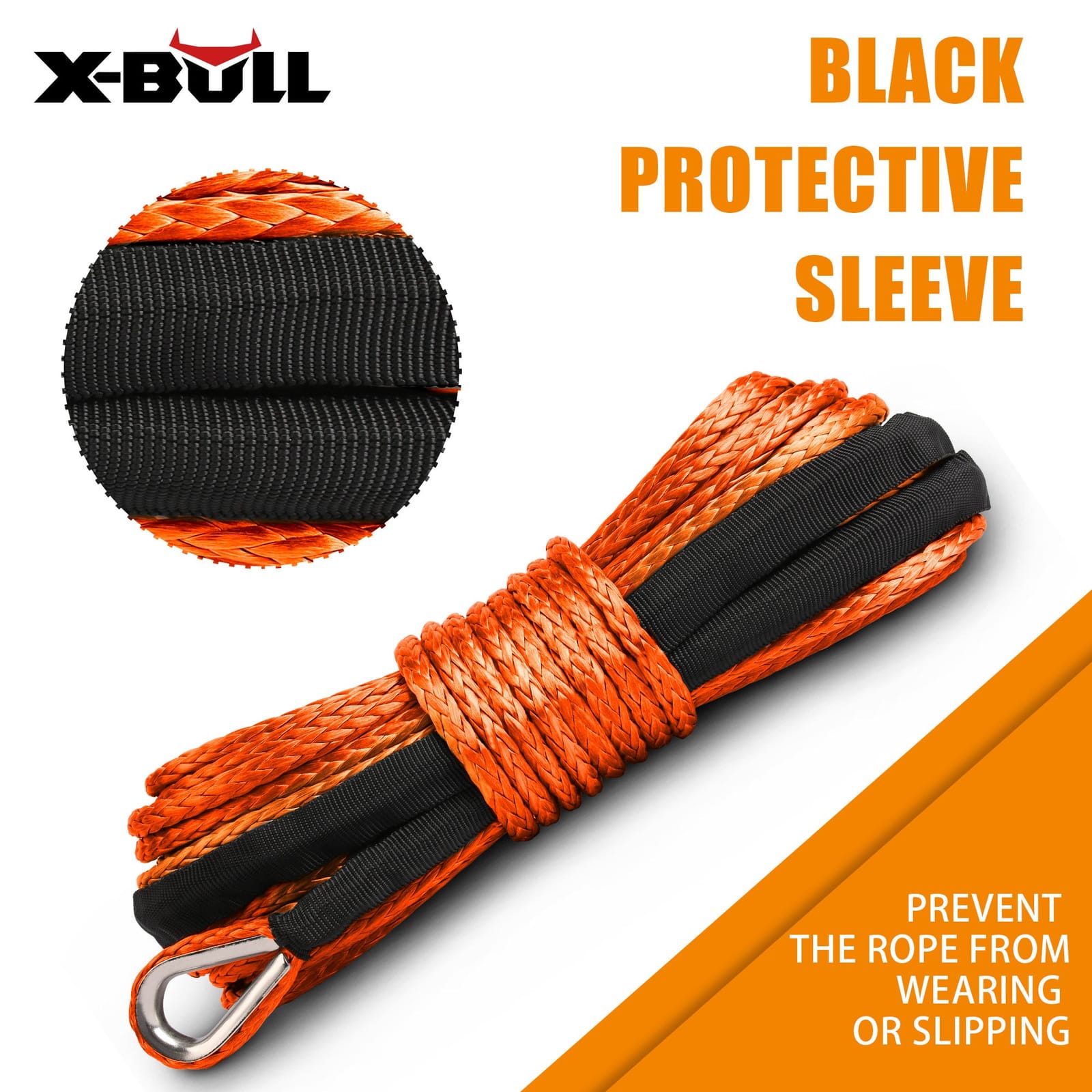 Automotive Parts - Dyneema Synthetic Winch Rope 5.5Mm X 13M For Offroad Recovery - photo 10