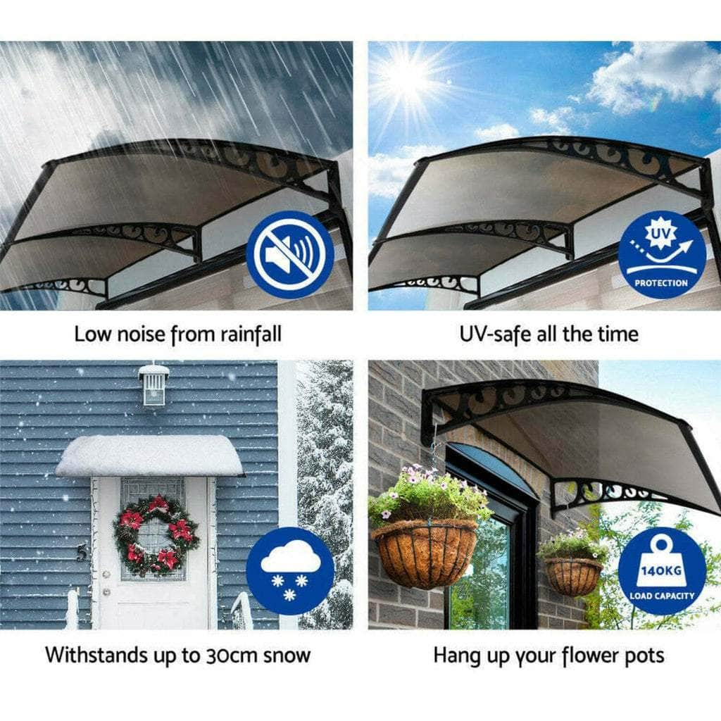 Window Door Awning Canopy Outdoor UV Patio Rain Cover  Tawny