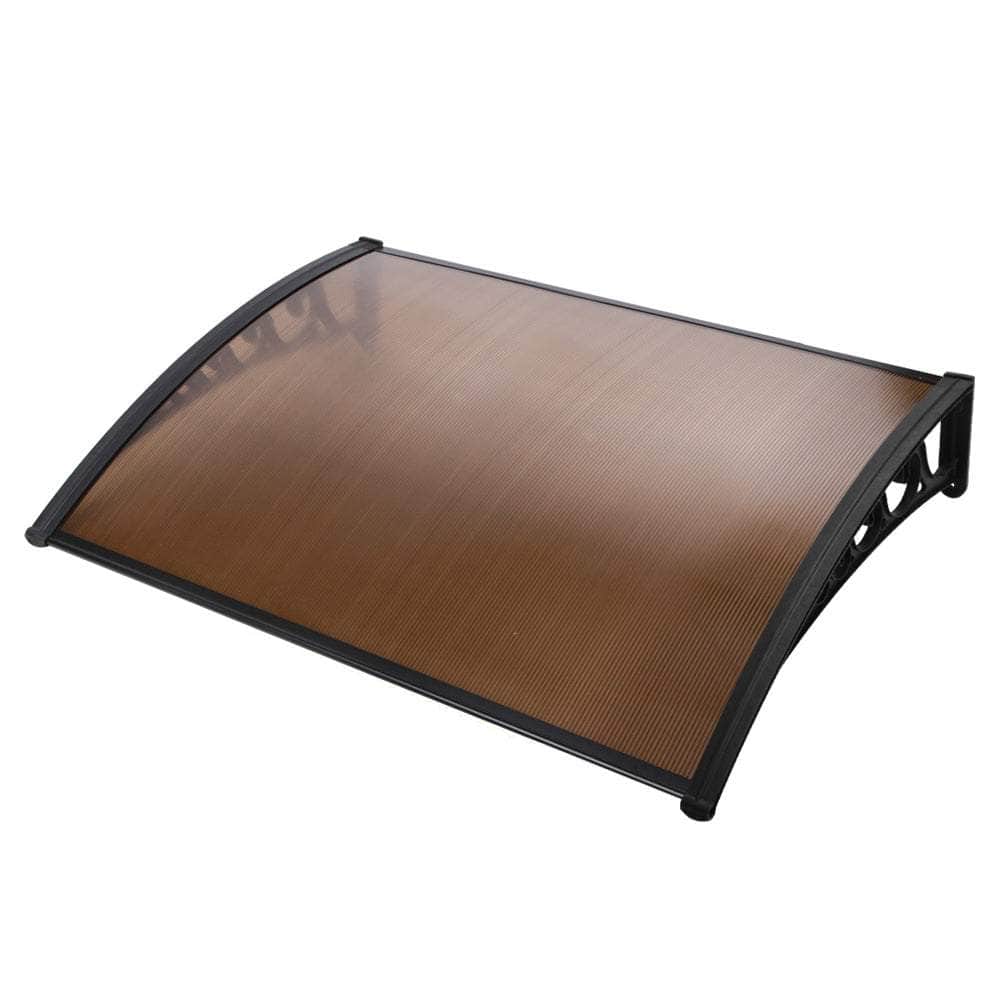 Window Door Awning Outdoor Canopy Patio Sun Shade 1mx1.5m DIY Brown