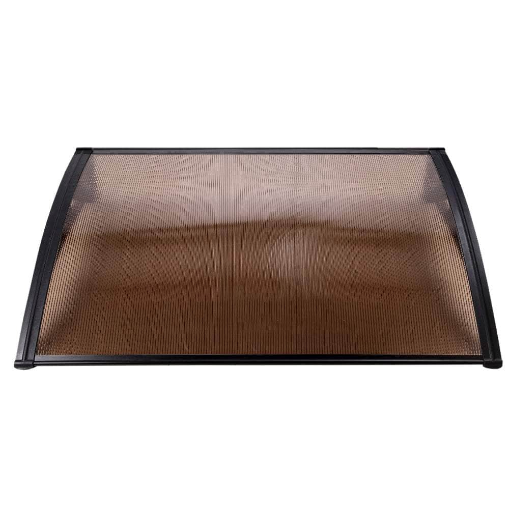 Window Door Awning Outdoor Canopy SunShield Patio 1mx2.4m DIY Brown