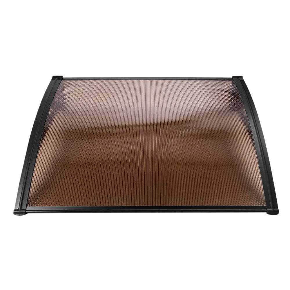 Window Door Awning Outdoor Door Canopy Patio Awning 1mx1.2m DIY Brown