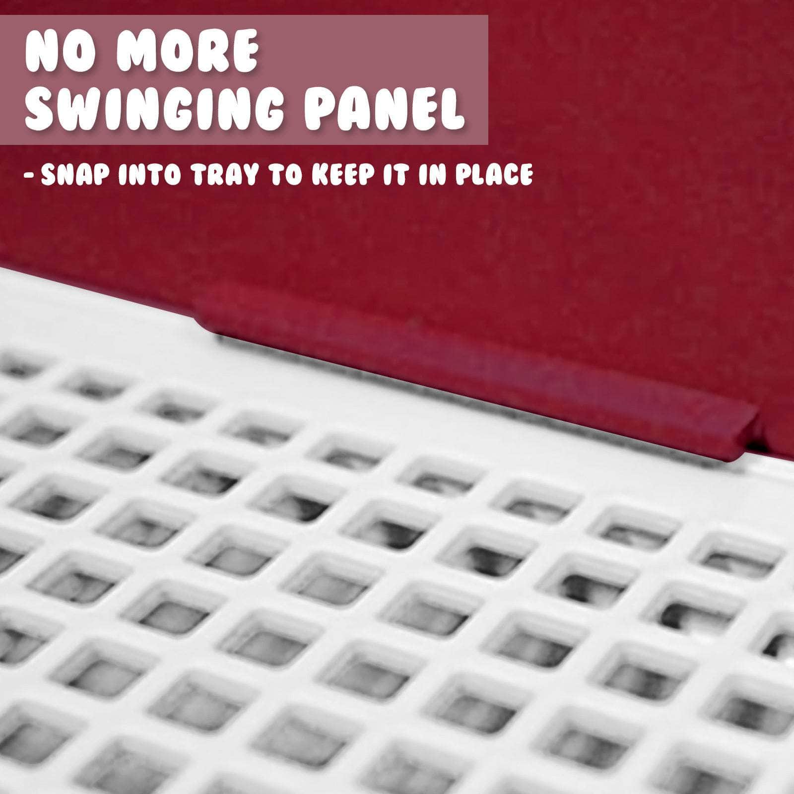 Wine Dog Potty Tray Training Toilet with Raised Walls