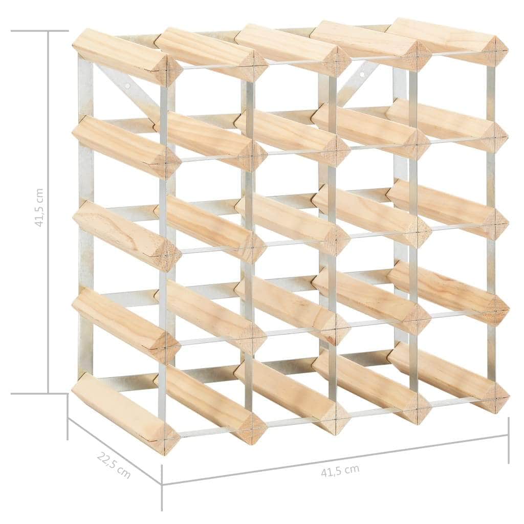Wine Rack for 20 Bottles Solid Pinewood - Simple deals